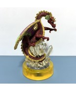 Red Mystical Glittered Dragon by Heritage House w/ Color Changing Lighte... - £11.13 GBP