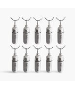 Set of TEN Brushed Silver "God is Love" Anointing Oil Holders with Puffe... - $67.00