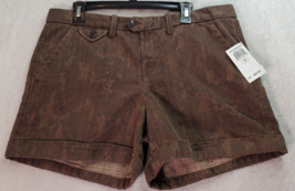Lucky Brand Shorts Womens Size 32 Brown Plaid Cotton Slash Pockets Medium Wash - £21.35 GBP