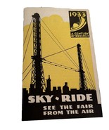 Brochure: 1933 SKY RIDE -Century Of Progress- CHICAGO -See The Fair From... - £9.36 GBP