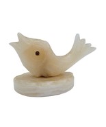 White Carved Alabaster Stone Fish Incense Holder Collectible Vintage 2.5... - £13.37 GBP