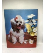 Poodle Flowers in Basket VARI-VUE  Lenticular 3-D Picture 11  x 14 - $33.89 CAD