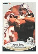 Howie Long 1990 Fleer #257 Los Angeles Raiders - £1.38 GBP