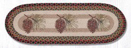 Earth Rugs OP-81 Pinecone Oval Table Runner 13&quot; x 36&quot; - £38.83 GBP