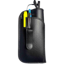 Pen Holder Eyeglass Case With Pocket Clip Soft Glasses Case Black, Brown - £7.82 GBP+