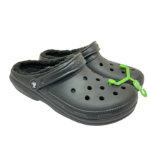 Crocs Men’s Slip-On Classic Lined Clog Sandals Black Size 10M - $56.99