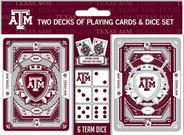 Texas A&amp;M Aggies Playing Cards and Dice Set - $844.48 MXN
