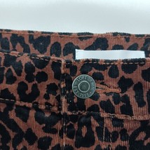 LOFT Womens Brown/Black Leopard Print High Waist Skinny Corduroy Pants 8 (30×29) image 3