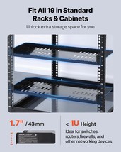 VEVOR 1U Server Rack Shelf 4 PCS 10 in Depth Vented Wall Rack Mount Shel... - $2,039.21 MXN