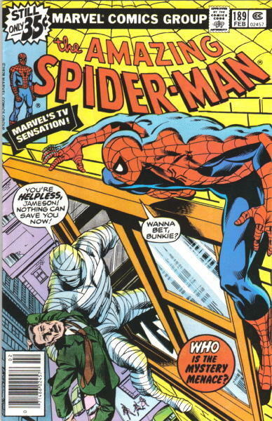 Primary image for the Amazing Spider-Man Comic Book #189 Marvel Comics 1979 VERY FINE/NEAR MINT