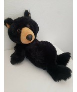 First Main Ebony Teddy Bear Plush Stuffed Animal Black Brown Face - £23.31 GBP