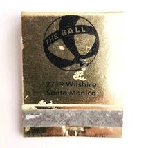 The Ball Strip Club Vintage Matchbook Santa Monica Matches Unstruck E19K - $460.99 MXN