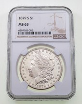 1879-S Argent Morgan Dollar Classé Par NGC Comme MS-63 - $124.74