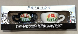Friends TV Show Ceramic Salt and Pepper Shaker Set  Central Perk Cups Mugs New - £22.01 GBP
