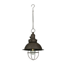 Antique Farmhouse LED Pendant Light Battery Operated Timer Hanging Accent Lamp - £38.80 GBP