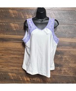 VGT Nike Tank Top Womens White Purple Size XL Dri Fit Activewear Swoosh ... - $318.74 MXN