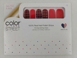 Color Street GOOD GIRLS GONE PLAID 100% Real Nail Polish Strips Red HTF ... - £26.64 GBP