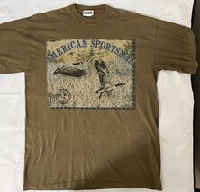 Vintage Single Stitch Nature T Shirt Danaggers Men L Geese Outdoor Conse... - $289.37 MXN