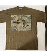Vintage Single Stitch Nature T Shirt Danaggers Men L Geese Outdoor Conse... - $289.37 MXN