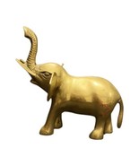 Vintage Elephant Solid Brass Figurine Statue Raised Trunk Up Good Luck - £38.87 GBP