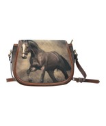 Horse Mustang Stallion Waterproof Fabric Saddle Bag - $57.05 CAD