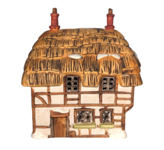 Dept 56 Dickens Village Cottage Thatched Roof Lighted Bldg Rare Collecti... - $27.67