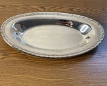 Vintage Roger’s &amp; Bro. Oval Bread Tray Basket Silver Plate Mayfair Patte... - $11.75