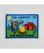 BSA Boy Scout Patch Blue Grass Council Cub Campout 1999 NOS 3.5&quot; x 2.5&quot;  - £4.45 GBP