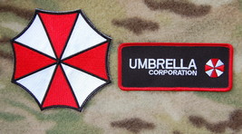 Resident Evil Umbrella Corporation 2 Embroidered Morale Patch Set Hook B... - $13.98