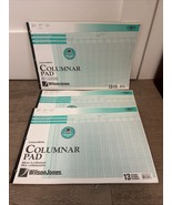 3 Wilson Jones Columnar Accounting Pads 13 Columns 50 Sheets 11x16 3/8&quot; ... - €38,24 EUR