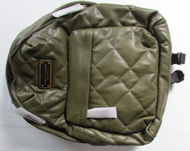 Marc Jacobs Backpack Quilted Moto Faux Leather Olive Beech New $275 - $173.25