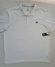 Adidas Golf Mens Size 2XL Polo Golf Shirt White 2 2XL NWT MSRP $65 - $39.48
