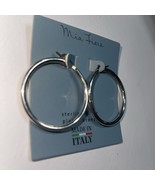 Mia Fiore MADE IN ITALY STERLING SILVER plated bronze Hoop Earrings 1.5"... - €75,69 EUR Mia Fiore MADE IN ITALY STERLING SILVER plated bronze Hoop Earrings 1.5"... - €75,69 EUR
