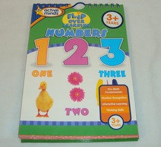 Flip Over Learning NUMBERS ~ Active Minds Flash Card Book For Parents &amp; Children - $9.75