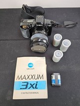Minolta Maxxum 3xi 35mm SLR Film Camera w/ 35-80 mm, 75-300 Zoom, Case, Manuals - $24.70