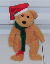 TY 2003 Holiday Teddy Bear Beanie Baby plush toy - £4.62 GBP
