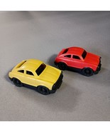 Green Toys Yellow And Red Cars Made In The USA Recycled Plastic - $227.42 MXN