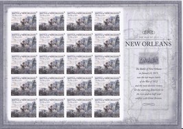 New Orleans The War 1812- 20 (USPS) SHEET FOREVER STAMPS - $19.95