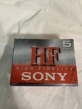 (5 Pack) Sealed SONY HF 60 Normal Bias Blank Audio Cassette Tapes Hi-FI - £14.94 GBP