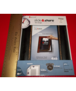 Home Gift Photo Frame Slide &amp; Store Black Hideaway Easel 4&quot; x 6&quot; Picture... - £9.74 GBP