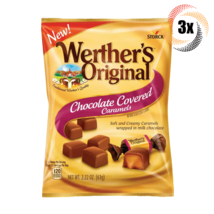 3x Bags Werther&#39;s Chocolate Covered Caramels | 2.22oz | Fast Shipping - $13.72