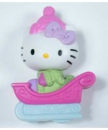 HELLO KITTY MCDONALDS SLEIGH RIDE #4 HAPPY  ROLLING TOY PINK 2011 - $105.28 MXN