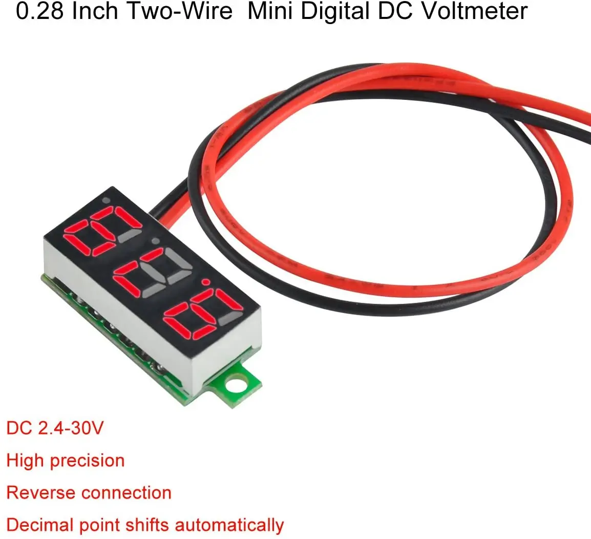 Sporting 0.28 Inch DC LED Digital Voltmeter 0-100V Voltage Meter Auto Car Mobile - £23.37 GBP