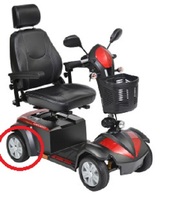 Fits Drive Ventura 3 And 4 Wheel Scooter, Rear Wheels Only, 2 Black Solid Tires/ - $289.00