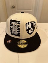 Brooklyn Nets Fitted Cap Size 6 7/8 - £25.91 GBP