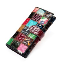 WESTAL Women&#39;s Wallet Leather Patchwork Wallet for Women Clutch Bags for Cellpho - £29.64 GBP