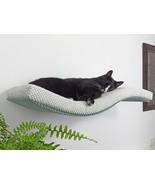 Metal Base Cat Wall Shelf WAVE Symmetrical Left 100 cm Standard - for ha... - $237.16