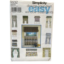 Simplicity Sewing Pattern 9532 Valance Window Treatments Curtains - £7.83 GBP