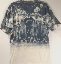 Noter Dame Fighting Irish Lou Holtz NCAA Champion Vintage 90s Blue T-Shirt XL - £65.95 GBP