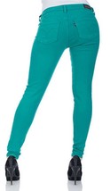 LEVIS 535 LEGGING Jeans Ultra Low Rise Stretch Skinny Pencil TEAL GREEN ... - £23.66 GBP